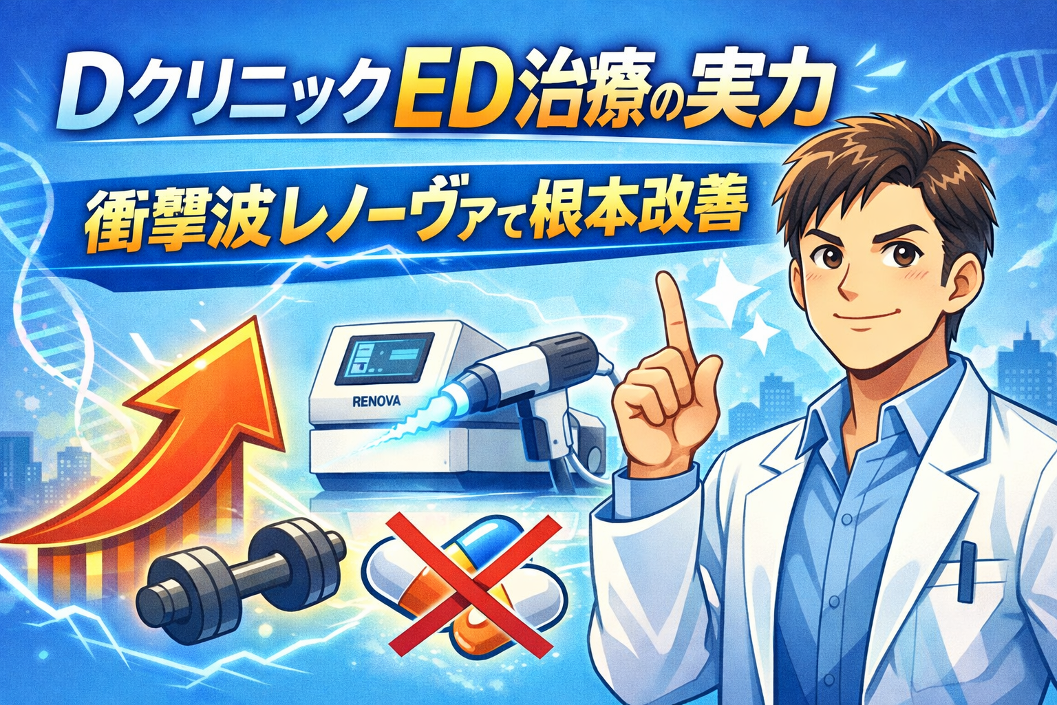 DクリニックED治療の実力｜衝撃波レノーヴァで根本改善